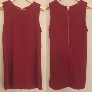 Olivaceous | Red Sleeveless Cocktail Dress